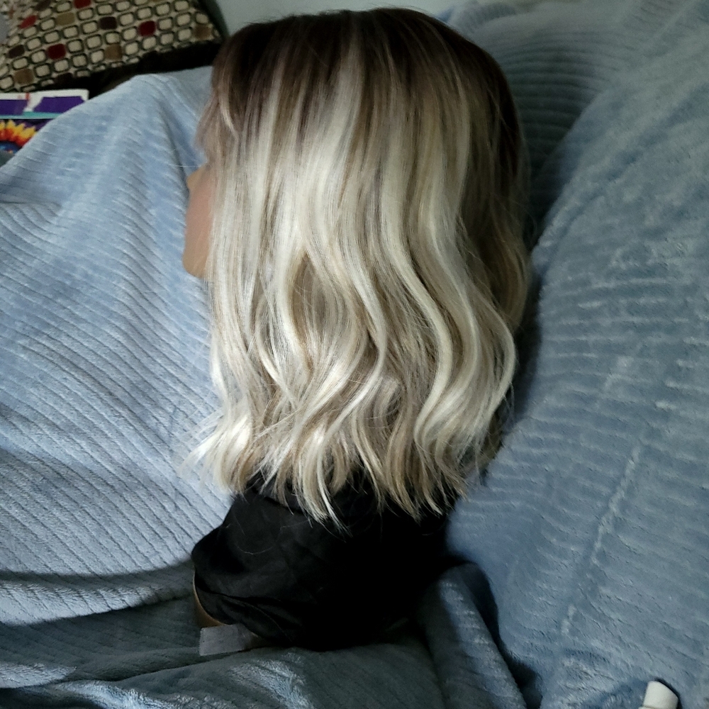 Chelsey Smith Crowns Wig! True Platinum Mixed W Medium Brown - Picture 3 of 14